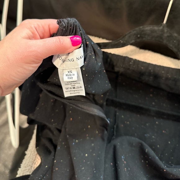 Something Navy Bow Nikki Jumpsuit - Picture 5 of 6